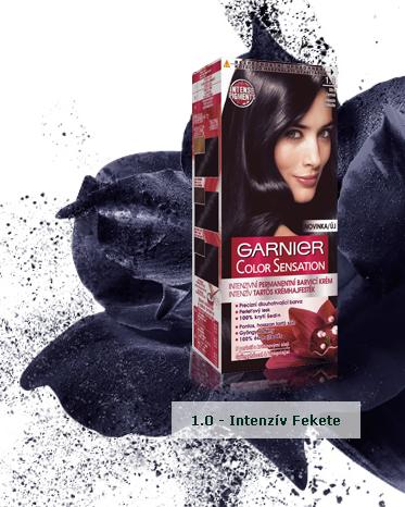 Garnier Color Sensation tarts krmhajfestk 1 - intenzv fekete